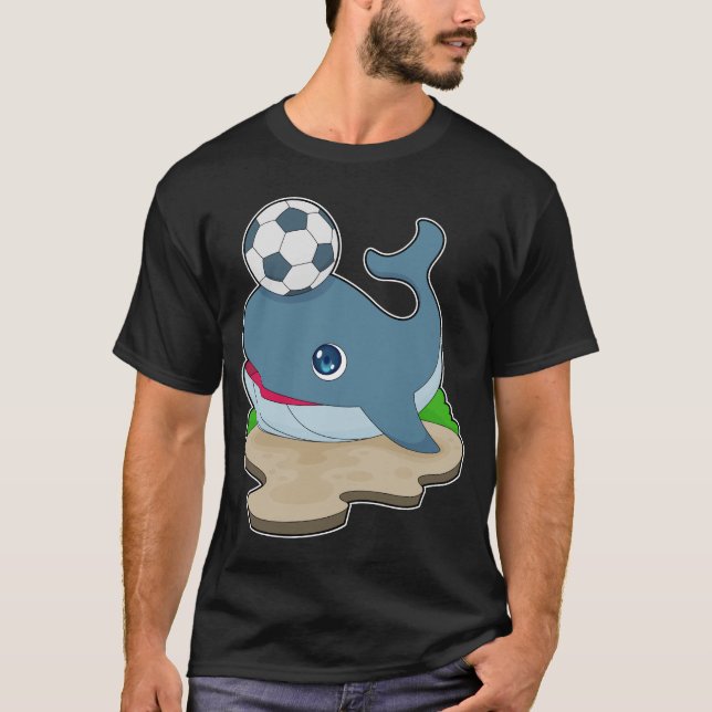 Whale Soccer player Soccer T-Shirt (Front)