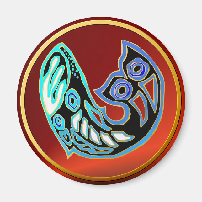 Whale Symbol Magnet (Front)