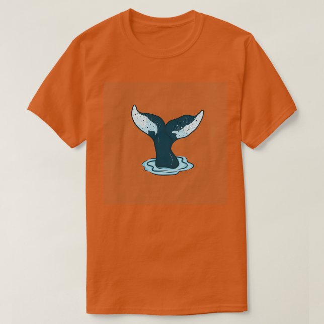 Whale Tail 12 T-Shirt (Design Front)