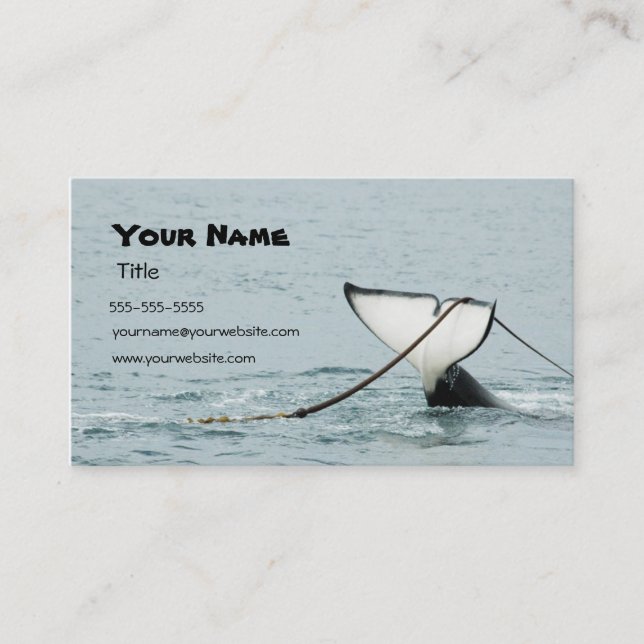 Whale Tail Business Card (Front)