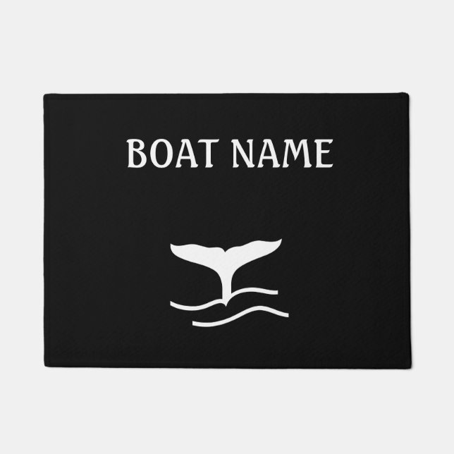 Whale Tail Custom Dock Mat (Front)