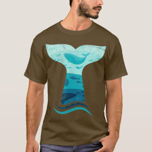 Whale Tail in Waves Orca Ocean T-Shirt