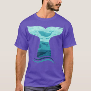 Whale Tail in Waves Orca Ocean T-Shirt