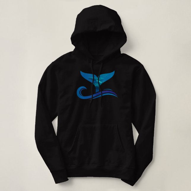 Whale Tail in Waves Orca Ocean Tank Top (Design Front)