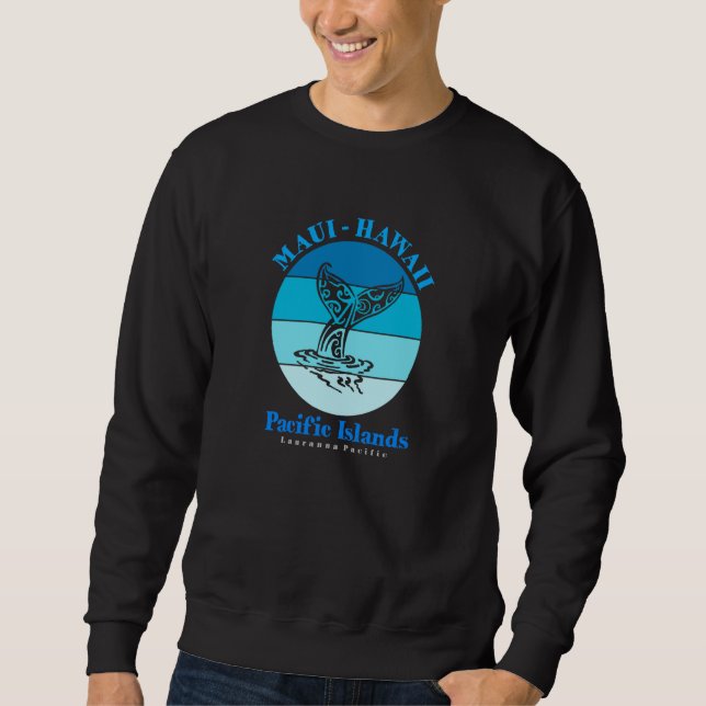 Whale Tail Maui Hawaii Ocean Sweatshirt (Front)