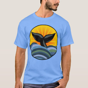 Whale Tail Ocean Waves T-Shirt