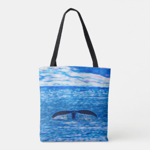 Whale Tail Off The Coast of Maui, Hawaii Tote Bag