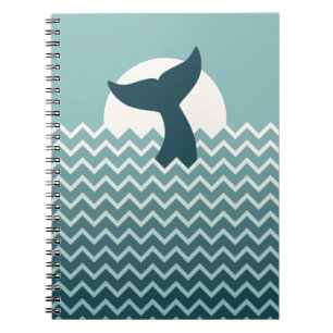 Whale Tail Spiral Notebook