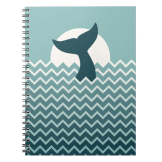 Whale Tail Spiral Notebook