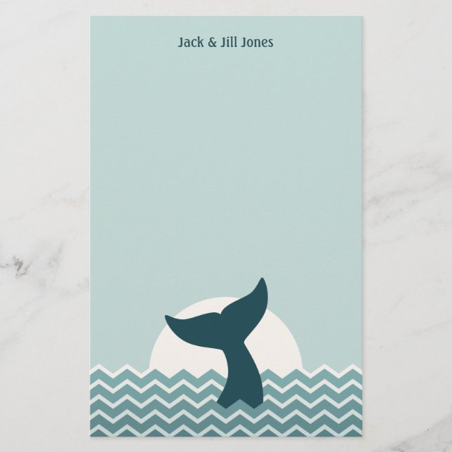 Whale Tail Stationery (Front)