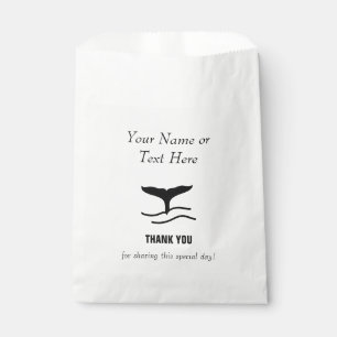 Whale Tail Thank You Favour Bags