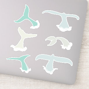 Whale Tails Blue Grey Ocean Wildlife Pack