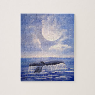 Whale Tale in the Moonlight Jigsaw Puzzle