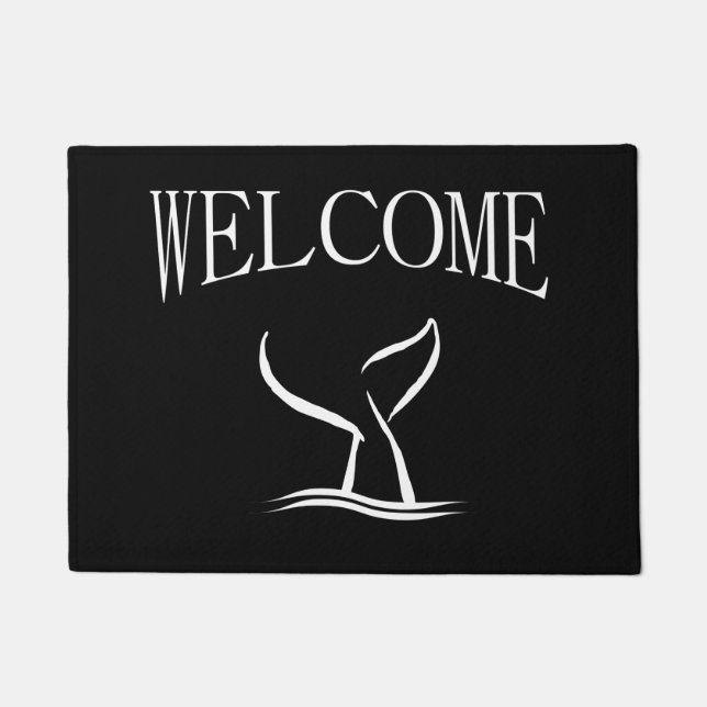 Whale Tale Welcome Doormat (Front)