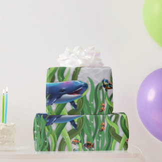 Whale Tank Wrapping Paper Rolls