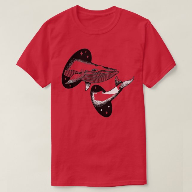 Whale teleportation T-Shirt (Design Front)