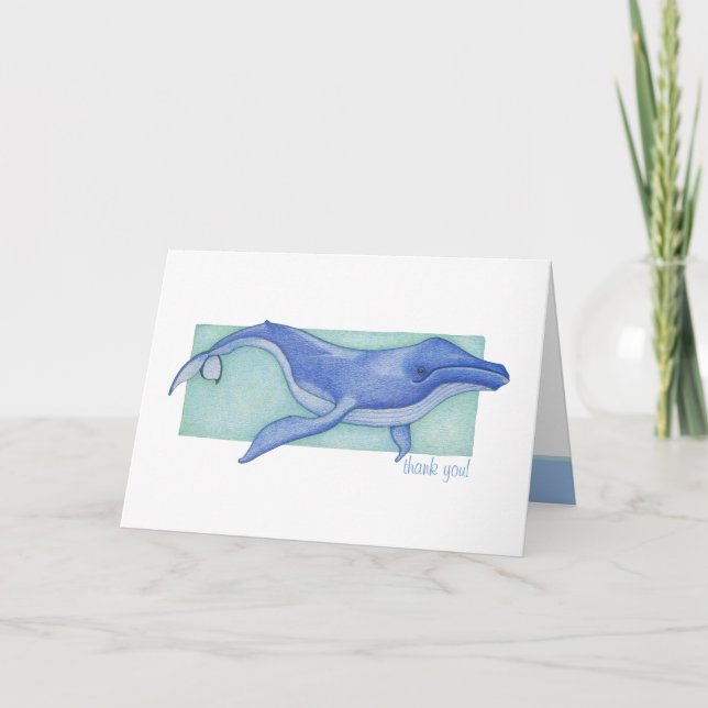 Whale Thank You Card (Front)