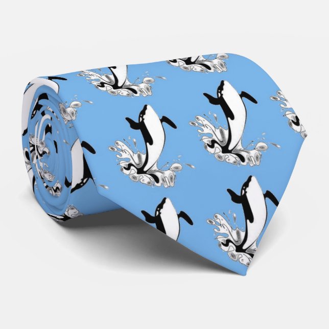 whale, tie (Rolled)