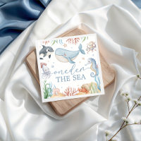 Whale Under the Sea Birthday Napkins