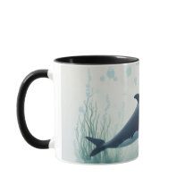 Whale Underwater White Hoodie 