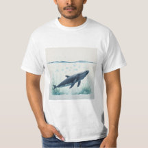 Whale Underwater White Hoodie 