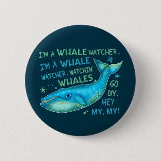 Whale Watching Family Vacation Cruise Trip Funny 6 Cm Round Badge