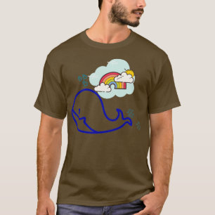 whale with Rainbow animal Lover T-Shirt