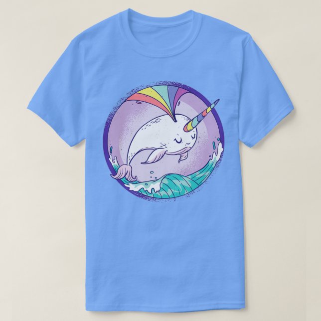 Whale with unicorn function T-Shirt (Design Front)