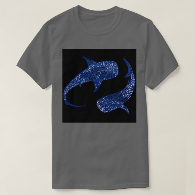 Whale Ying and Yang T-Shirt (Design Front)