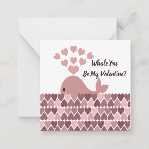 Whale You Be My Valentine Card