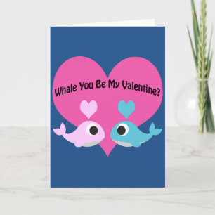 Whale You Be My Valentine? Holiday Card