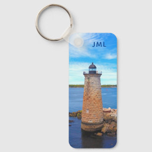 Whaleback Custom Photo Ocean Lighthouse Key Ring