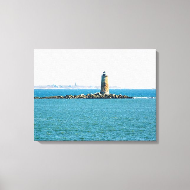 Whaleback Lighthouse Canvas Print (Front)