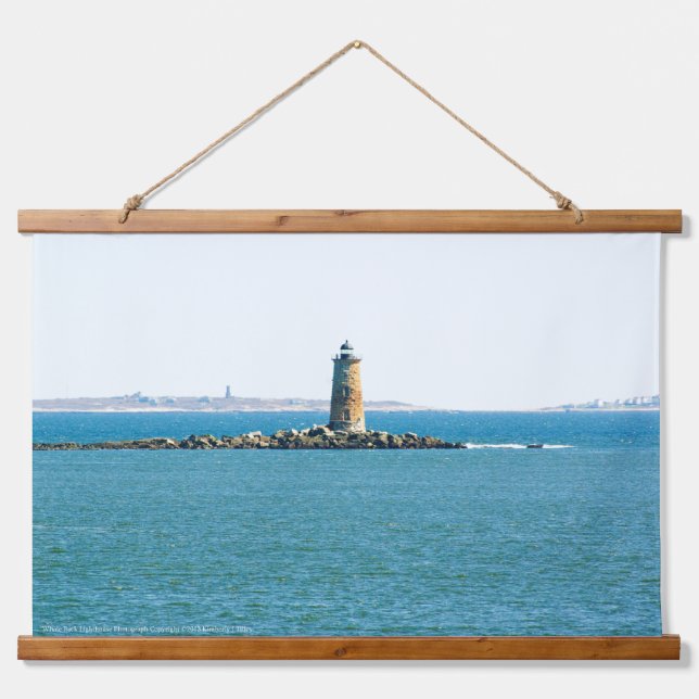 Whaleback Lighthouse Hanging Tapestry (Front)
