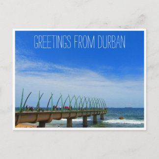 whalebone pier durban greetings postcard