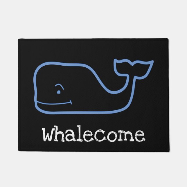 Whalecome Whale Door Mat (Front)