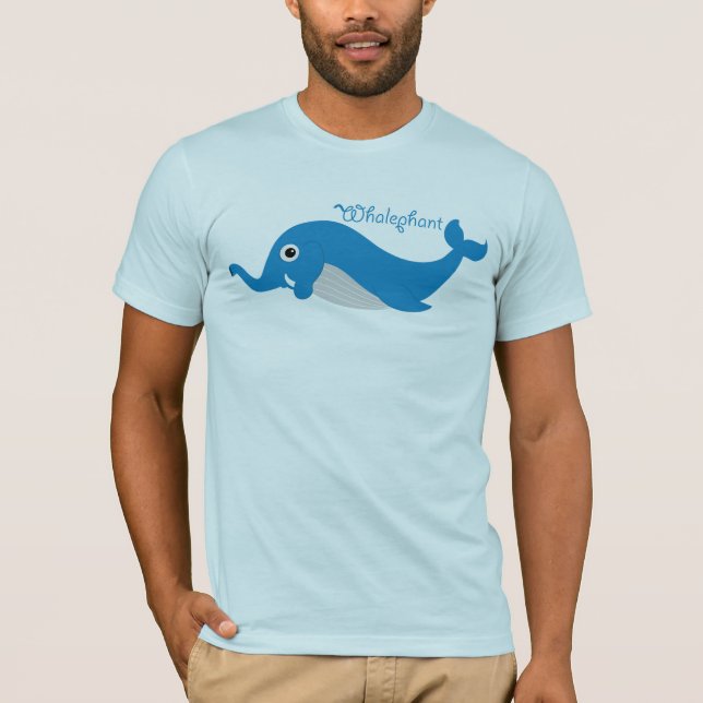 Whalephant Adult T T-Shirt (Front)