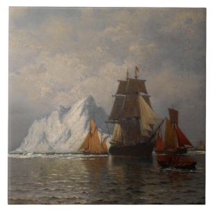 Whaler and Fishing Vessels near the Coast of Labra Tile