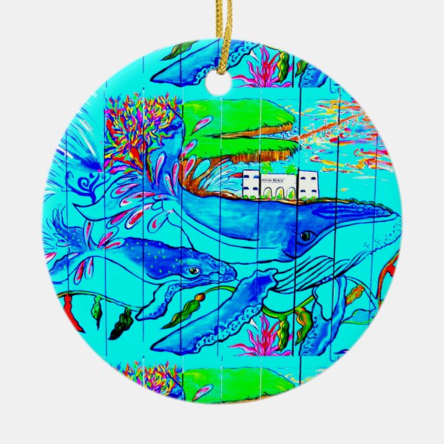whales and dolphins ornament (Front)