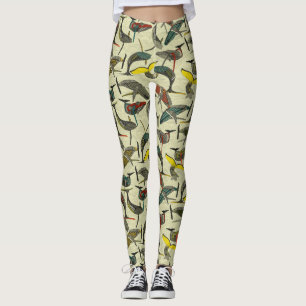 whales and waves bold leggings