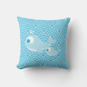 Whales and Waves Cushion