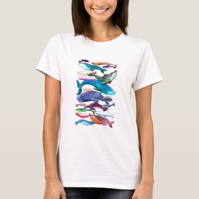 Whales, Dolphins & Porpoises T-Shirt (Front)