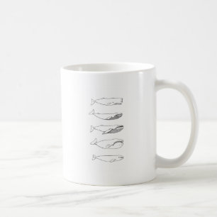 Whales Illustration (line art) Coffee Mug