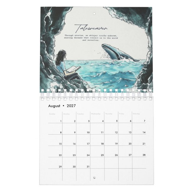 Whales of Wonder 2025 Calendar (Aug 2027)