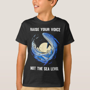 Whales Seas Environmental Protection Climate T-Shirt