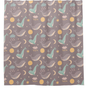 Whales Shower Curtain