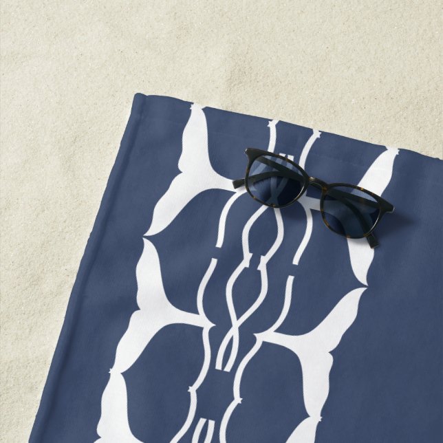 Whale's Tail Beach Towel (In Situ)