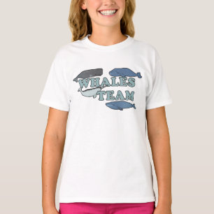 Whales Team Environmental Whale Lover Kids T-Shirt