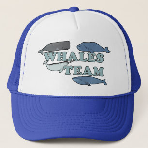 Whales Team Environmental Whale Lover  Trucker Hat