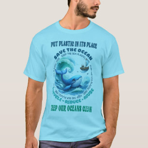 Whales's Mission: Save Our Oceans  T-Shirt